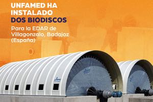 Unfamed instala dos biodiscos en la EDAR de Villagonzalo en Badajoz