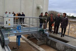 El presidente de la CH Duero visita el final de las obras de la EDAR de Cuéllar tras casi 6 M€ de inversión