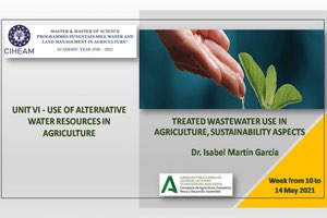 Intensa participación de la Fundación CENTA en el "Máster Program del CIHEAM BARI" que promueve el uso sostenible del agua en agricultura