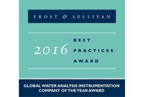 Endress+Hauser, Premio de Frost & Sullivan a la Empresa Internacional del Año por su instrumentación para el análisis del agua