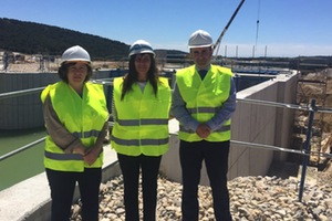 Las obras de ampliación de la primera fase del Canal de Navarra superan el 40 por ciento del grado de ejecución