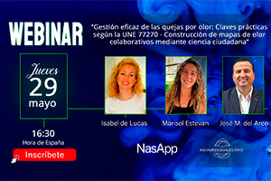 Inscríbete en el Webinar "Gestión eficaz de las quejas por olor: Claves prácticas según la UNE 77270 - Construcción de mapas de olor colaborativos mediante ciencia ciudadana"