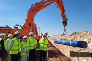 ACUAES avanza en las obras para el abastecimiento de calidad al Campo de Calatrava, Daimiel y Ciudad Real con una inversi&oacute;n de 95 M&euro;