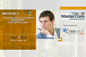 CREATECH 360º patrocina y presenta sus soluciones en la MasterClass 18 "Transformación de las EDAR en BIOFACTORÍA - Caso EDAR de Lleida"