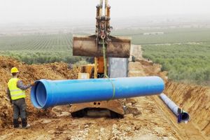 Molecor participa en la obra Regadío de Calamonte en Mérida con el suministro de Tuberías de PVC-O DN800 mm PN16