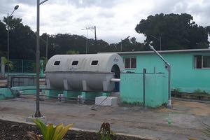 Técnicos de Unfamed Fabricantes realizan la puesta en marcha de la PTAR del laboratorio Reinaldo Gutiérrez en La Habana