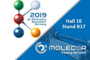 La exclusiva tecnología y productos de Molecor, estarán presentes en la K2019 de Düsseldorf - Alemania