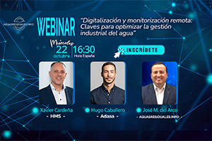 Inscríbete en el Webinar Técnico sobre "Digitalización y monitorización remota: Claves para optimizar la gestión industrial del agua"