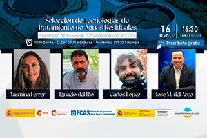Inscríbete a la Presentación de la Guía del FCAS elaborada por el CEDEX sobre "Selección de Tecnologías de Tratamiento de Aguas Residuales"