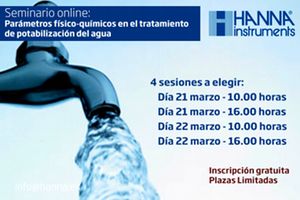 Seminario online gratuito: Par&aacute;metros f&iacute;sico-qu&iacute;micos en el tratamiento de potabilizaci&oacute;n del agua