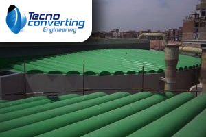 TecnoConverting Engineering suministra varias cubiertas para una EDAR en Portugal