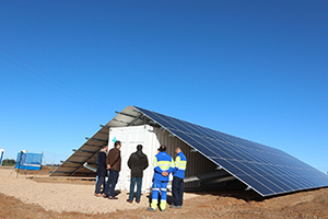 Aqualia instala en la EDAR de Olivenza un novedoso sistema de placas solares para disminuir el consumo eléctrico