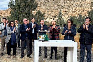 Colocada la primera piedra de la EDAR de Alhama que cumple un hito histórico de la comarca almeriense