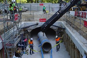 Avanzan las obras que ACCIONA ejecuta para el Canal de Isabel II en el Paseo de la Castellana de Madrid