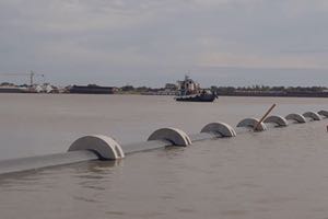 ACCIONA lanza el emisario subfluvial de la PTAR de Varadero, en Paraguay