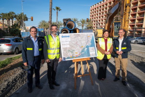 El consejero Ram&oacute;n Fern&aacute;ndez-Pacheco visita las obras de la autov&iacute;a del agua entre Benalm&aacute;dena y Torremolinos