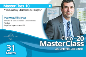 Pedro Aguiló Martos, impartirá la MasterClass 10 sobre "Producción y utilización del Biogás"
