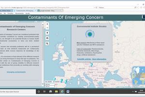 Visor Cartográfico para localizar grupos de investigación que trabajan con contaminantes emergentes