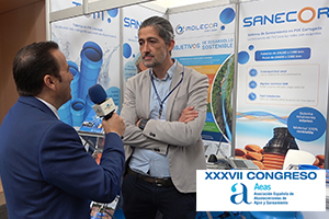 Ahora hacemos parada en el stand de MOLECOR, especialista en soluciones para el abastecimiento, saneamiento y edificación