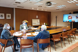 Reunión de la Comisión de Seguimiento del Convenio entre ACUAES y el Gobierno de Cantabria para la actuación del abastecimiento de agua