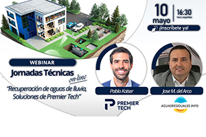 Inscríbete en la Webinar sobre "Recuperación de aguas de lluvia"  con las soluciones de Premier Tech