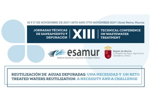 Las XIII Jornadas Técnicas de ESAMUR versarán sobre la "Reutilización de Aguas Depuradas"