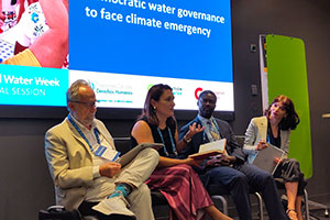 La AECID aborda la gobernanza del agua y la crisis climática en la Semana Mundial del Agua de Estocolmo