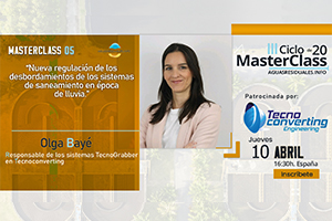 TecnoConverting patrocina y presenta sus soluciones TecnoGrabber® en la MasterClass 05 sobre "Desbordamientos en los sistemas de saneamiento"
