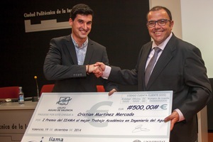 AGUAS DE VALENCIA y VIELCA INGENIEROS premian al mejor trabajo académico de Ingeniería del Agua de España