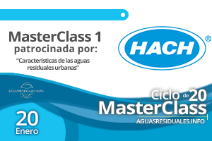 HACH patrocina la 1a MasterClass sobre "Características de las aguas residuales urbanas" de AGUASRESIDUALES.INFO
