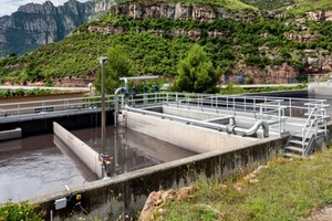La ACA mejora el funcionamiento de la EDAR de Monistrol de Montserrat en la provincia de Barcelona