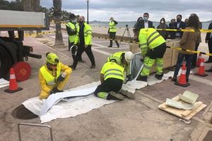 La Región de Murcia continúa las obras de reparación de colectores de saneamiento para evitar vertidos al Mar Menor