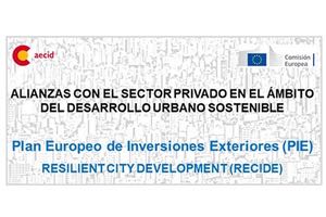 Jornada Alianzas con el Sector Privado en el ámbito del Desarrollo Urbano Sostenible