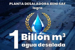 Tedagua produce más de un billón de metros cúbicos en la desaladora de Beni Saf, beneficiando a un millón de personas
