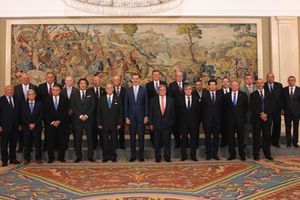 El Rey Felipe VI recibe al comité organizador del XIV Congreso Nacional de Comunidades de Regantes
