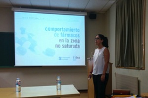 Investigadora del IMDEA Agua defiende tesis doctoral sobre "el comportamiento de los fármacos en la zona no saturada"