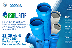 Molecor participará en ASIAWATER 2024 del 23 al 25 de abril