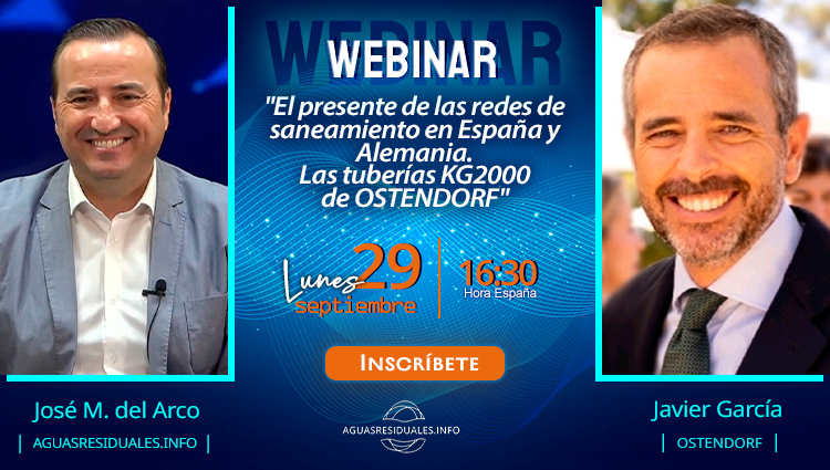 Inscríbete en el Webinar "El presente de las redes de saneamiento en España y Alemania. Las tuberías KG2000 de OSTENDORF"