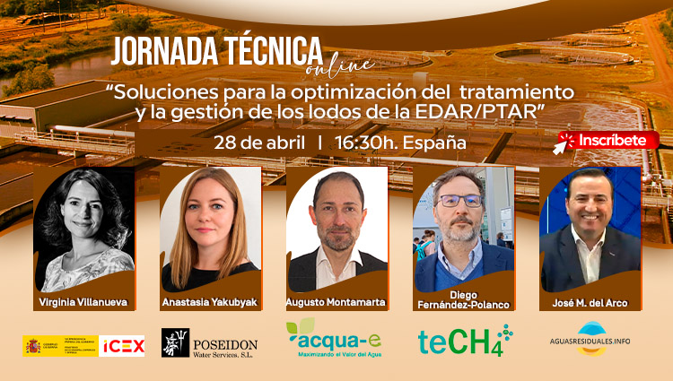 Inscr&iacute;bete a la Jornada T&eacute;cnica del ICEX y AR.INFO sobre "Soluciones para la optimizaci&oacute;n del tratamiento y la gesti&oacute;n de los lodos de EDAR/PTAR"