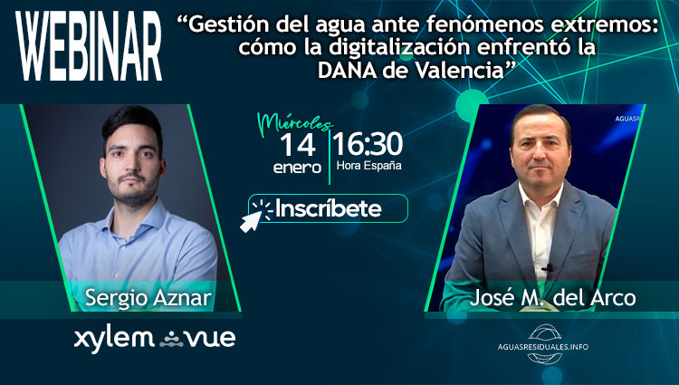 Inscr&iacute;bete en el Webinar T&eacute;cnico "Gesti&oacute;n del agua ante fen&oacute;menos extremos: c&oacute;mo la digitalizaci&oacute;n enfrent&oacute; la DANA de Valencia"