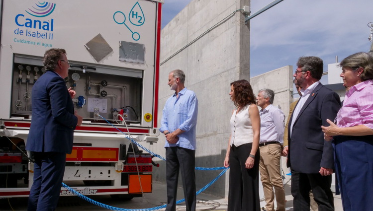 S.M. el Rey Felipe VI visita una EDAR pionera de Canal de Isabel II, baluarte de la econom&iacute;a circular en la Comunidad de Madrid
