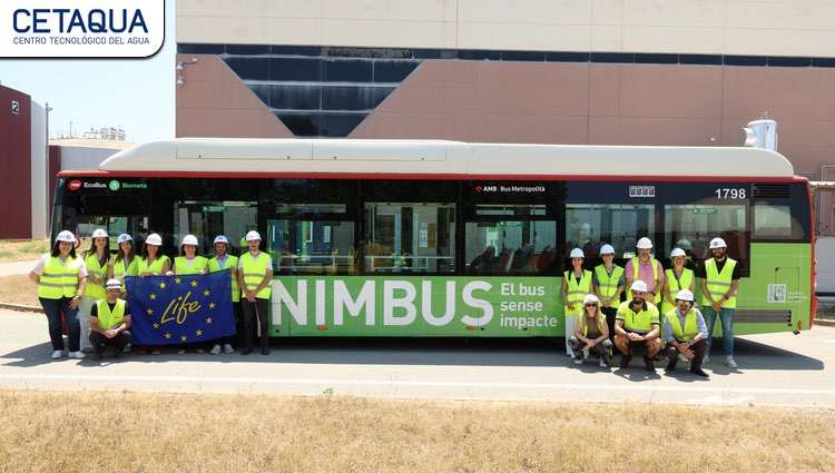 Barcelona usa biometano de depuradoras como combustible para autobuses gracias al proyecto LIFE NIMBUS