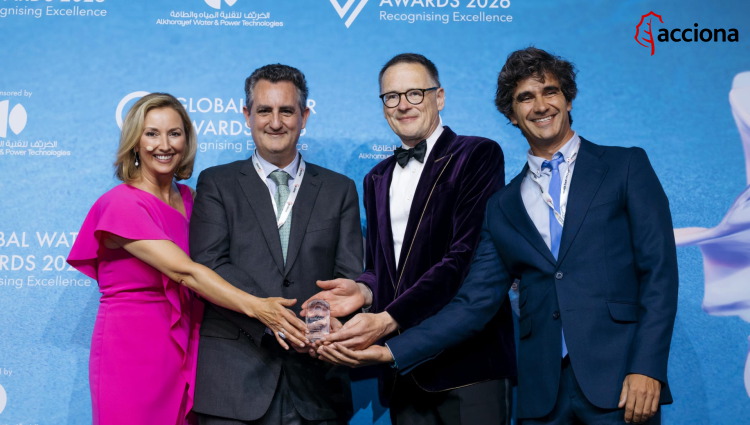 ACCIONA, distinguida como "Mejor proyecto IA del a&ntilde;o" en los Global Water Awards
