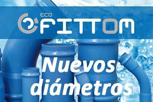 Los accesorios de PVC-O ecoFITTOM® de Molecor cuentan con nuevos diámetros y referencias