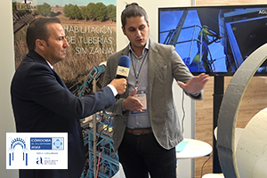 Visitamos el stand de LICUAS especialistas en rehabilitación de tuberías Sin Zanja