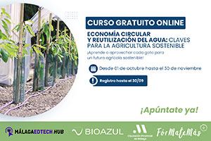 BIOAZUL impulsa la formación en sostenibilidad hídrica con un curso gratuito de la Diputación de Málaga