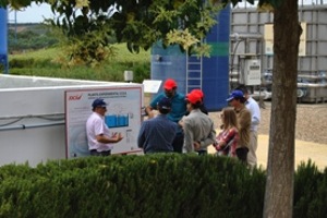 Expertos en agua y saneamiento del Banco Interamericano de Desarrollo visitan el Centro Experimental de I+D+i del CENTA