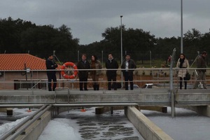 El consejero de Fomento del Gobierno de Extremadura inaugura la EDAR de Puebla de Obando en Badajoz tras una inversión de 3,3 millones