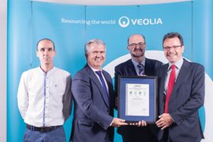 Veolia recibe cuatro certificaciones por su buena gestión de la mano de AENOR