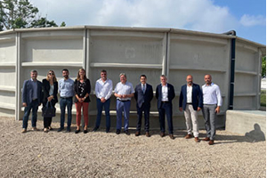 Se inauguran las obras del nuevo depósito de agua del Poble Nou del Delta que mejorará su suministro y el de los Eucaliptos en Cataluña